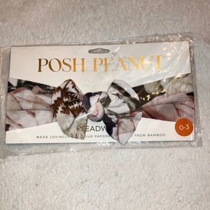 Posh Peanut Black Rose Headwrap NIP